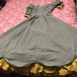 Vintage Handmade Victorian Civil war Dress